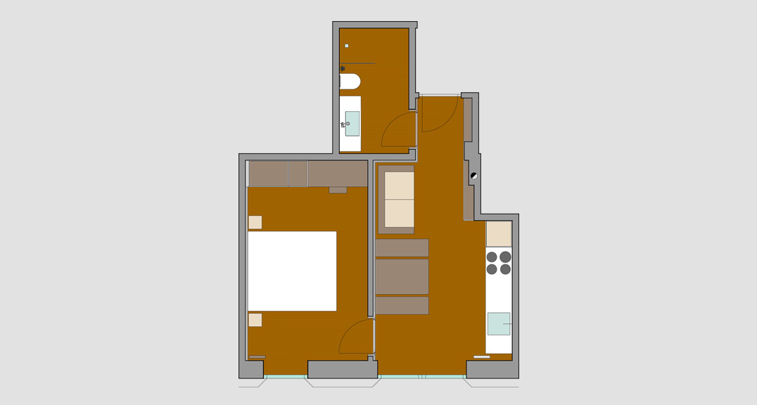 Living room - Apartment Zirm - Residence Larciunëi